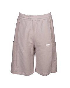 Msgm Logo Printed Bermuda Shorts