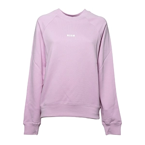 Msgm Logo-Printed Crewneck Sweatshirt