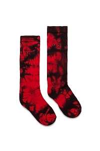 N°21 Kids Logo Intarsia Tie-Dye Socks