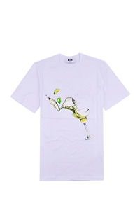 Msgm Logo Printed Crewneck T-Shirt