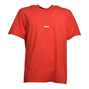 Msgm Logo Printed Crewneck T-Shirt