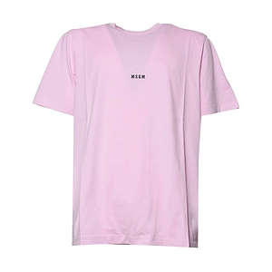Msgm Logo Printed Crewneck T-Shirt