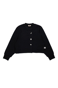 N°21 Kids Logo Patch Cropped Sweatshirt