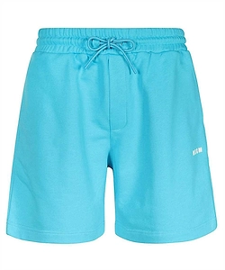 Msgm Logo Printed Drawstring Track Shorts
