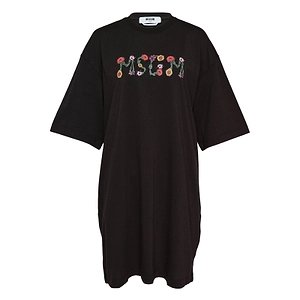 Msgm Logo Printed Dress