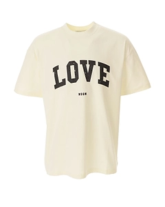 Msgm Love Oversized T-Shirt