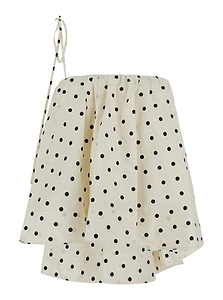 Msgm Polka-Dot Asymmetric Top
