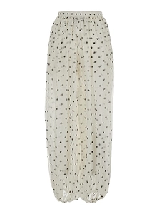 Msgm Polka Dot Wide-Leg Pants