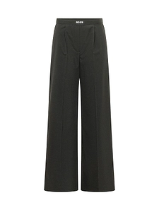 Msgm Pleated Wide-Leg Pants