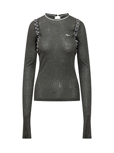 Msgm Ruffled Long-Sleeve Knitted Top