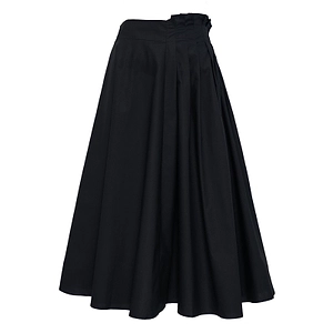 Msgm Sangallo Embroidery Poplin Midi Skirt