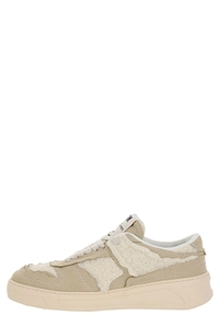 Msgm Sherpa Panel Low-Top Sneakers