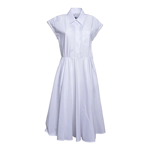 Msgm Short-Sleeved Midi Dress