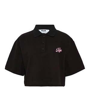 Msgm Short-Sleeved Cropped Top