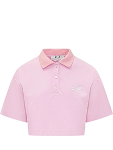 Msgm Short-Sleeved Cropped Top