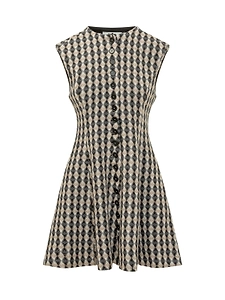 Msgm Sleeveless Button-Front Dress