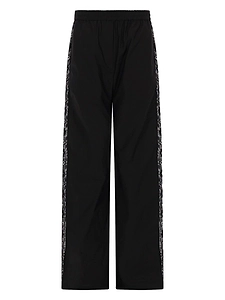 Msgm Side Stripe Wide-Leg Pants