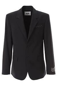 Msgm Single Breasted Tailored Blazer