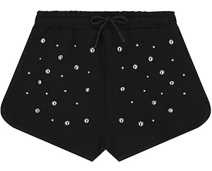 Msgm Kids Studded Casual Shorts
