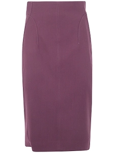 Mugler Buckled Back Slit Pencil Skirt