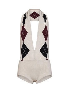 Argile Halterneck Knitted Bodysuit