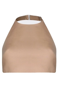 Mugler Cropped Tailored Top