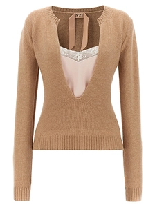 N°21 Long Sleeved Layered Jumper