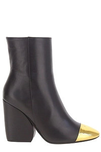 N°21 Oversized Heel Metal-Toe Ankle Boots