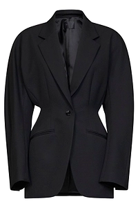 Mugler Fitted Single-Breasted Blazer