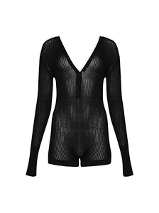 Mugler Knitted Buttoned Bodyshorts
