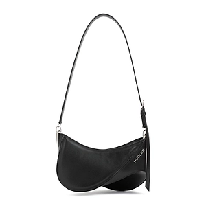 Logo Plaque Zipped Shoulder Bag
