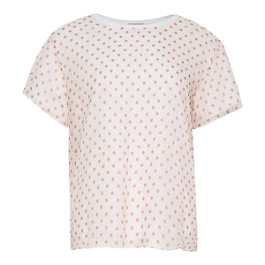 Polka Dot Printed Short Sleeved Blouse