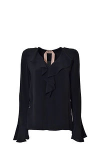 N°21 Puff-Sleeved Relaxed Fit Top