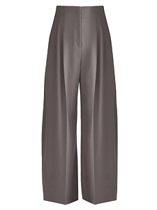 Mugler Pleated Wide-Leg Pants