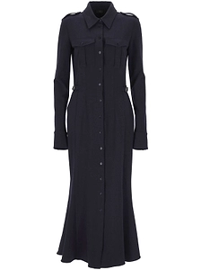 Mugler Military Shirt Dress