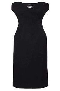 Mugler Off-Shoulder Sculptural Dress