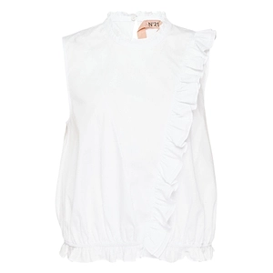 N°21 Ruffled Sleeveless Blouse