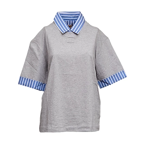 N°21 Shirt Collar Short-Sleeved T-Shirt