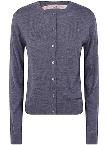 N°21 Round Neck Knitted Cardigan