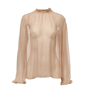 N°21 Sheer Tie-Neck Blouse