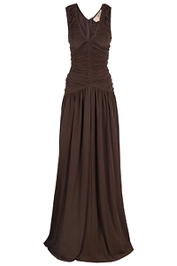 N°21 V-Neck Pleated Dress