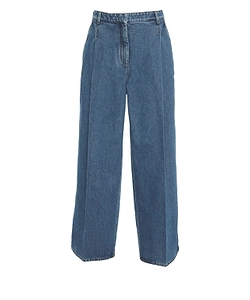 N°21 Wide Leg Pleated Jeans