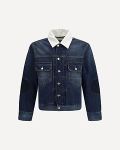 Namacheko Laguna Contrast-Collar Denim Jacket