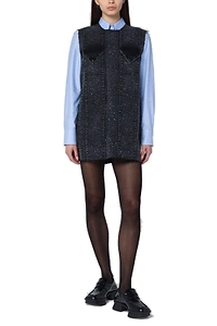 Namacheko Seam-Detailed Crewneck Mini Dress
