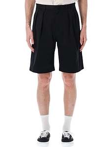 Pleated Wide-Leg Shorts