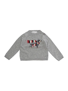 Dog Intarsia Knitted Sweater
