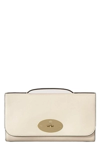 Mulberry Twist Block Foldover Top Clutch Bag