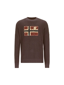 Napapijri Logo Patch Knitted Sweater