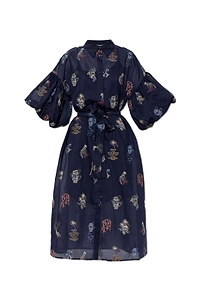Munthe Nalmetto Embroidered Midi Dress