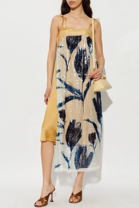Munthe Nara Sequinned Floral Dress